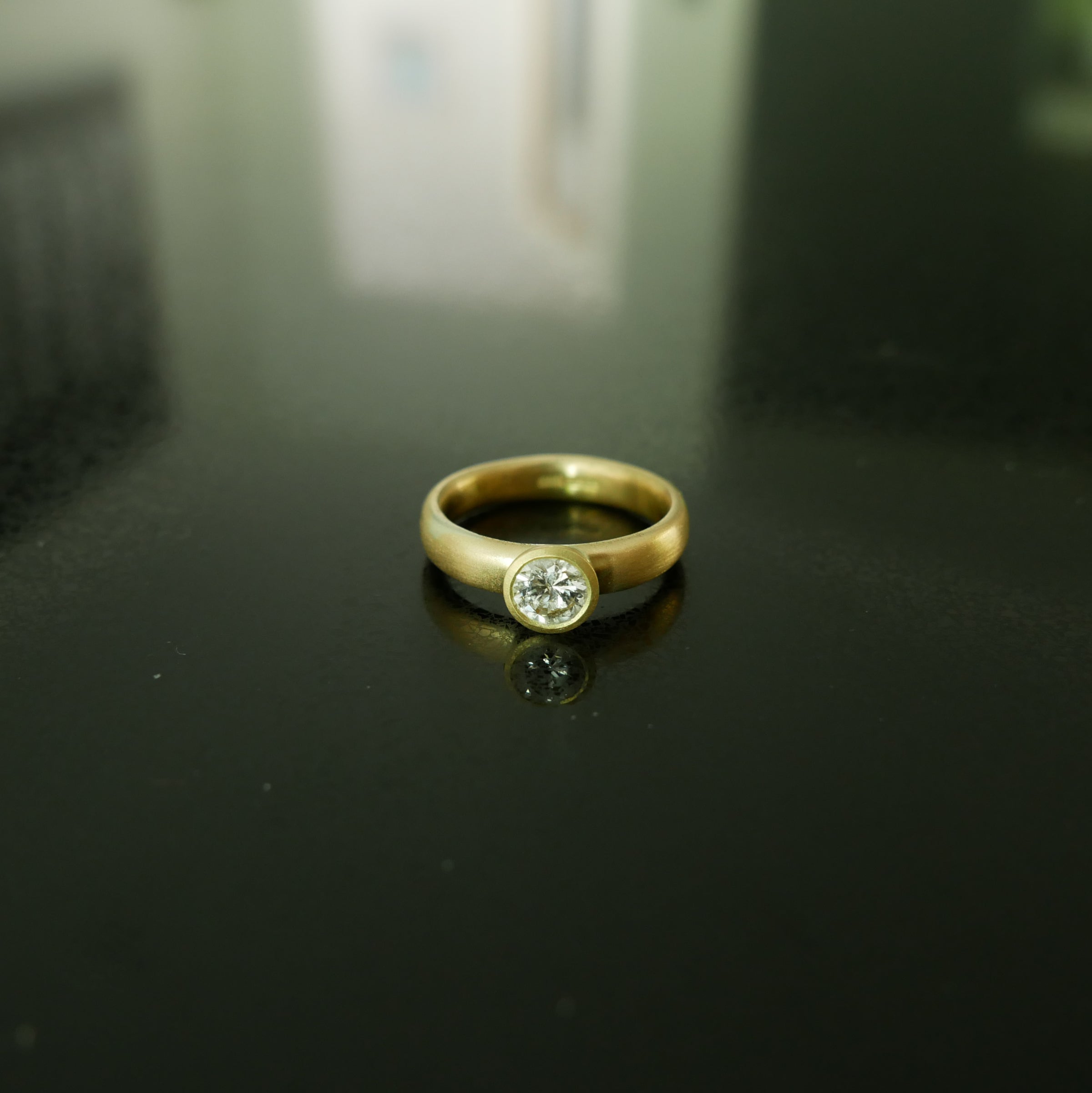 18ct Gold Diamond Solitaire Ring