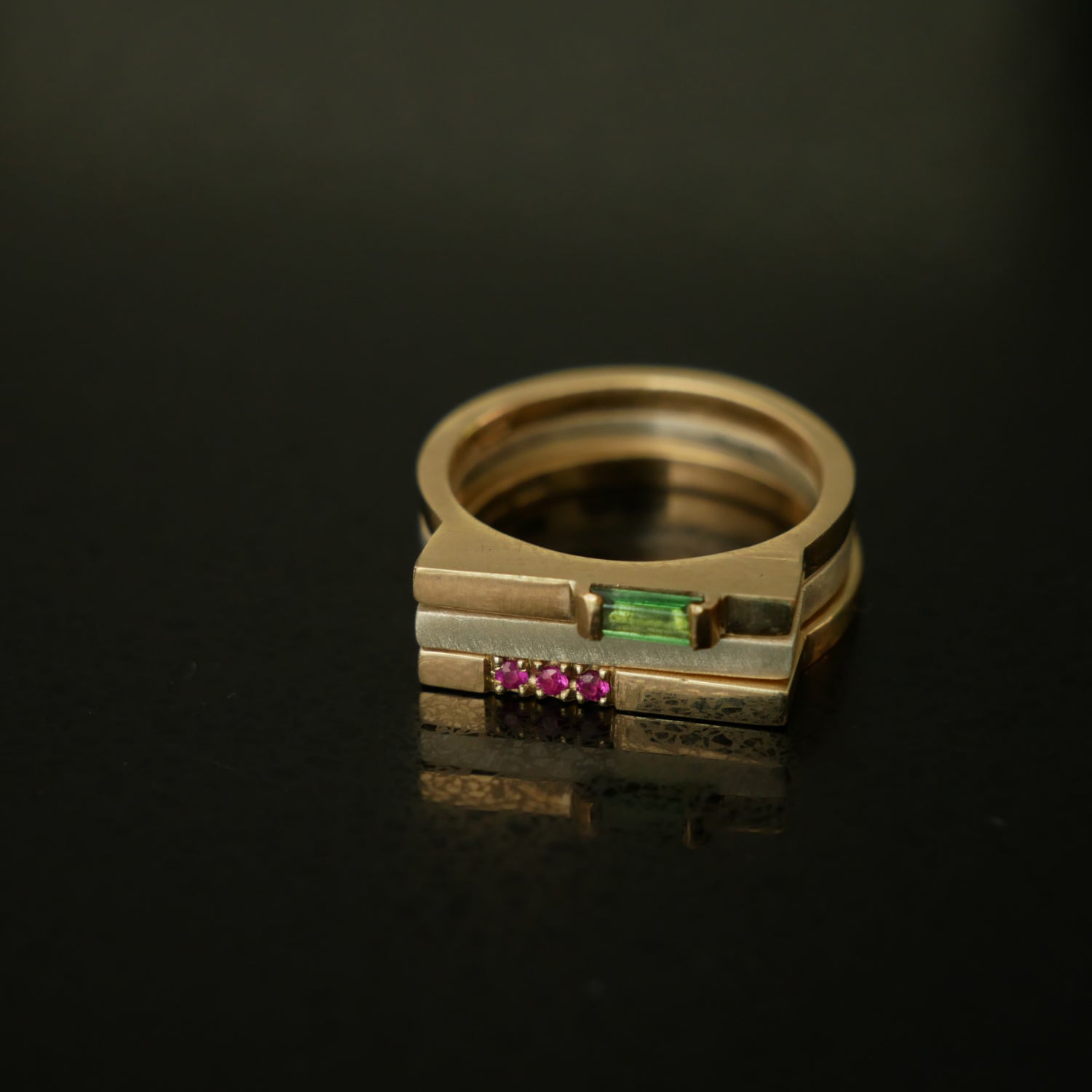 tsavorite baguette ring