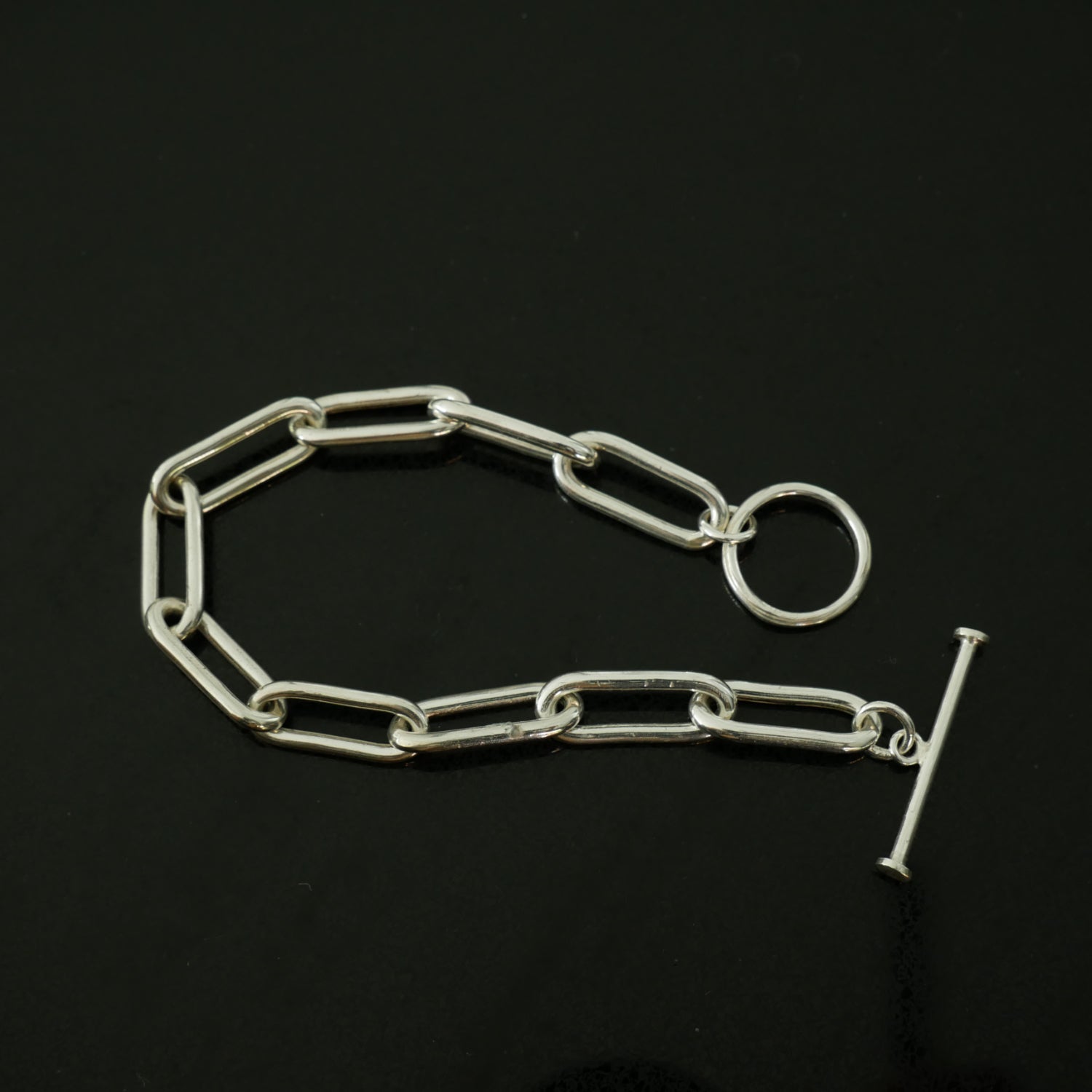 Chunky long link bracelet