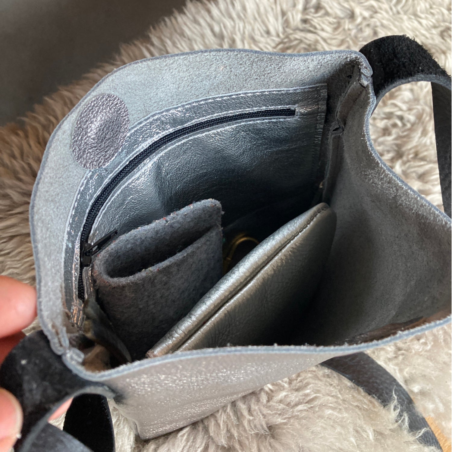 inside the ruby crossbody tote