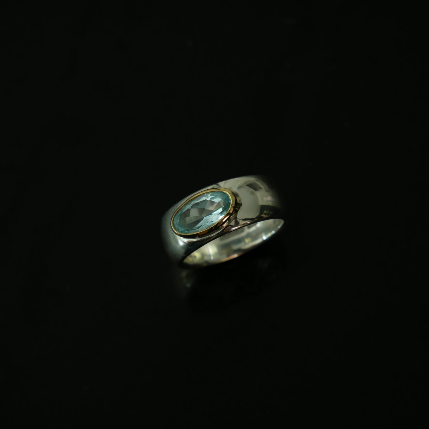oval topaz chunky ring