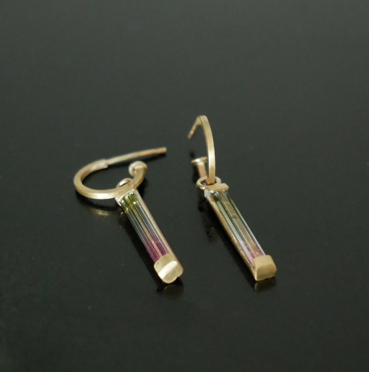 biocolour tourmaline earring