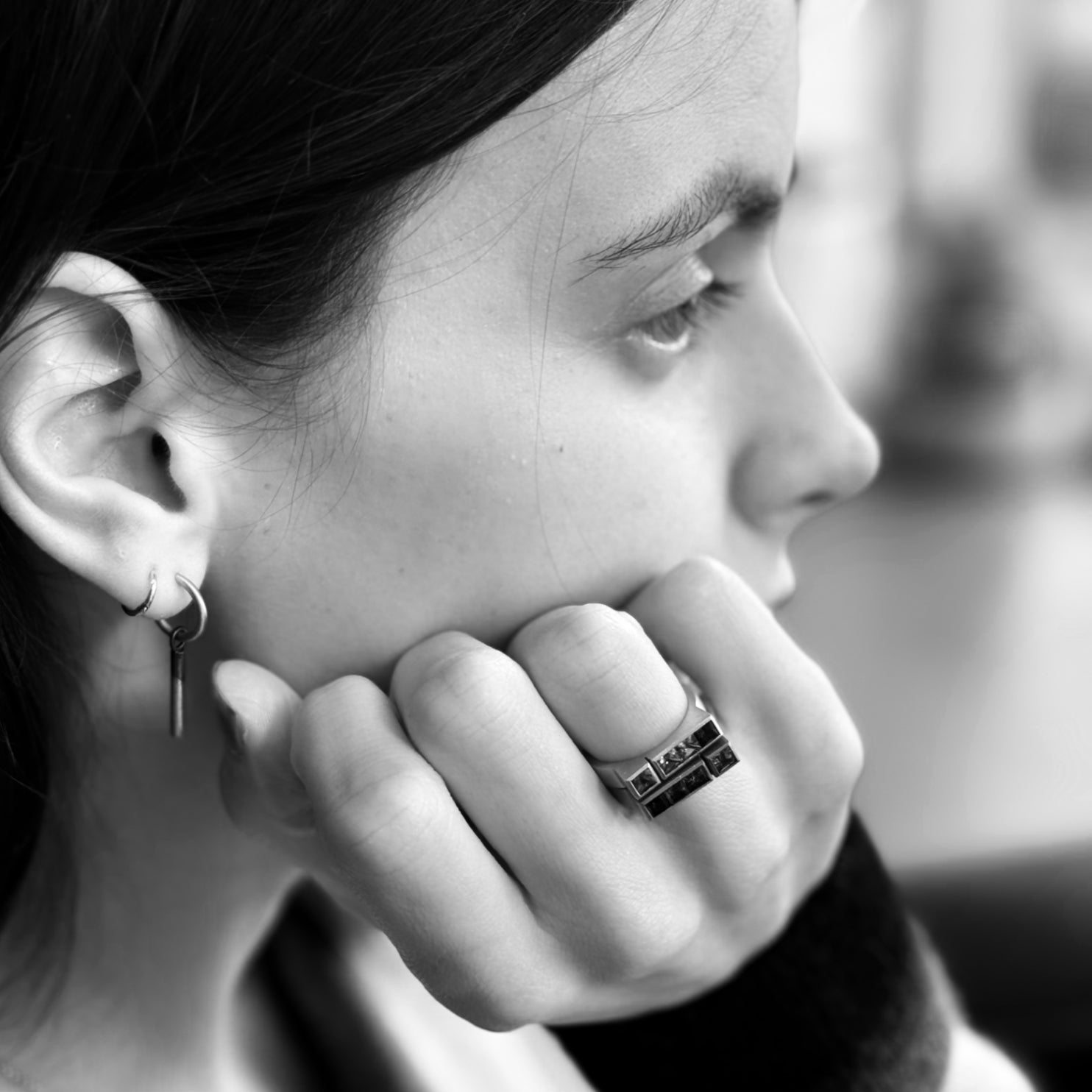18ct gold architect rings