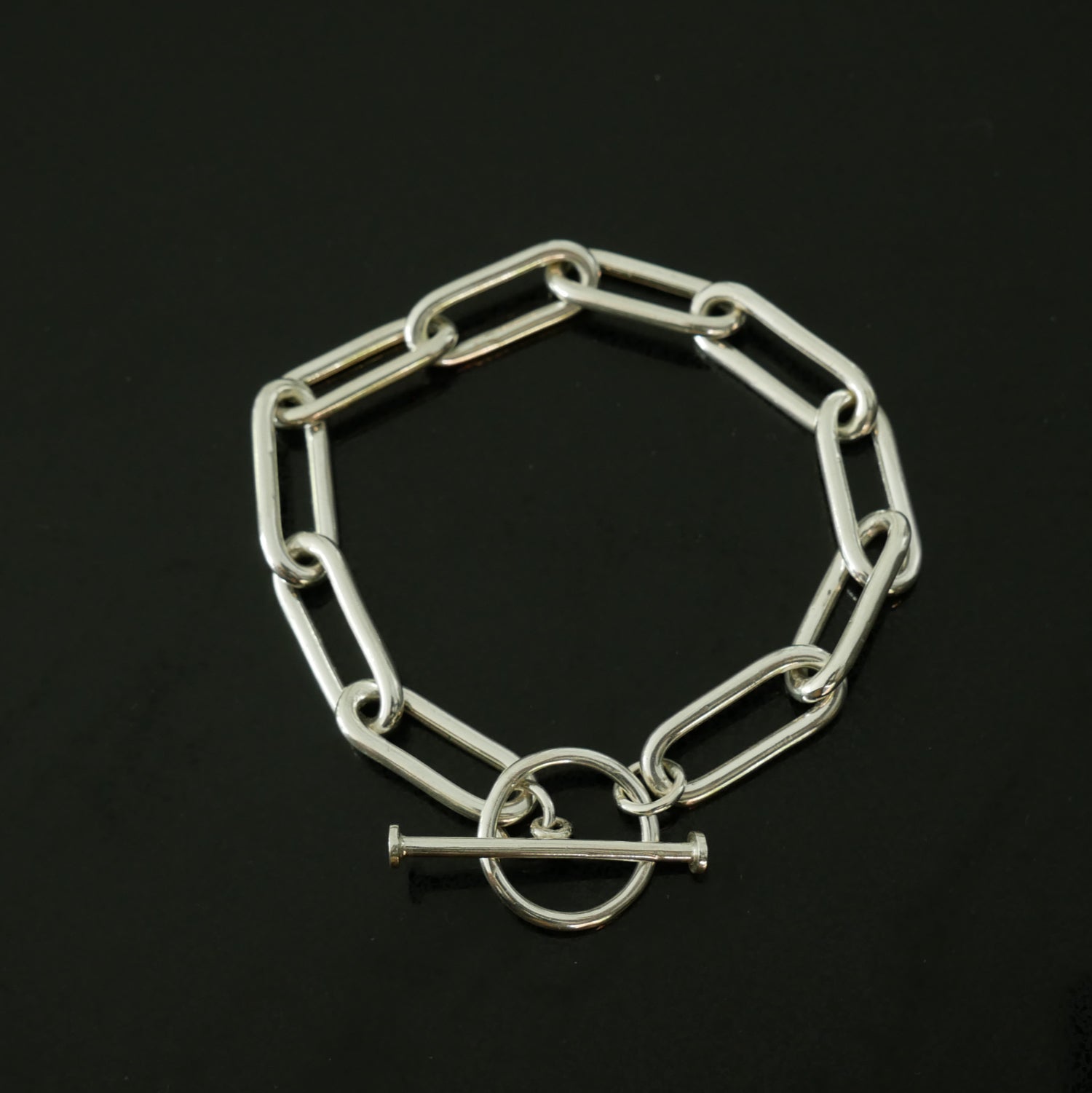chunky long link bracelet