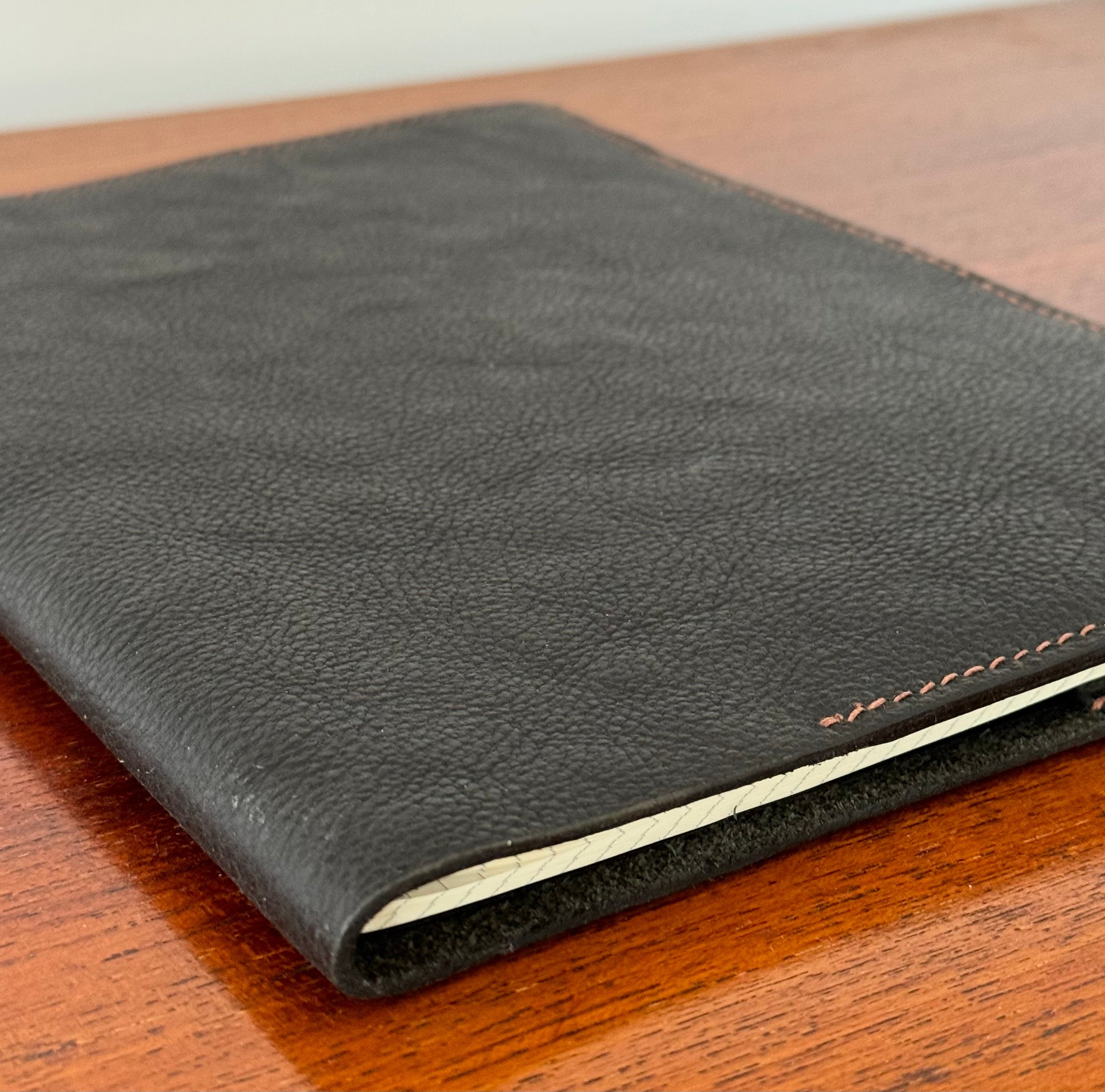 vegetable tanned leather notebook cover