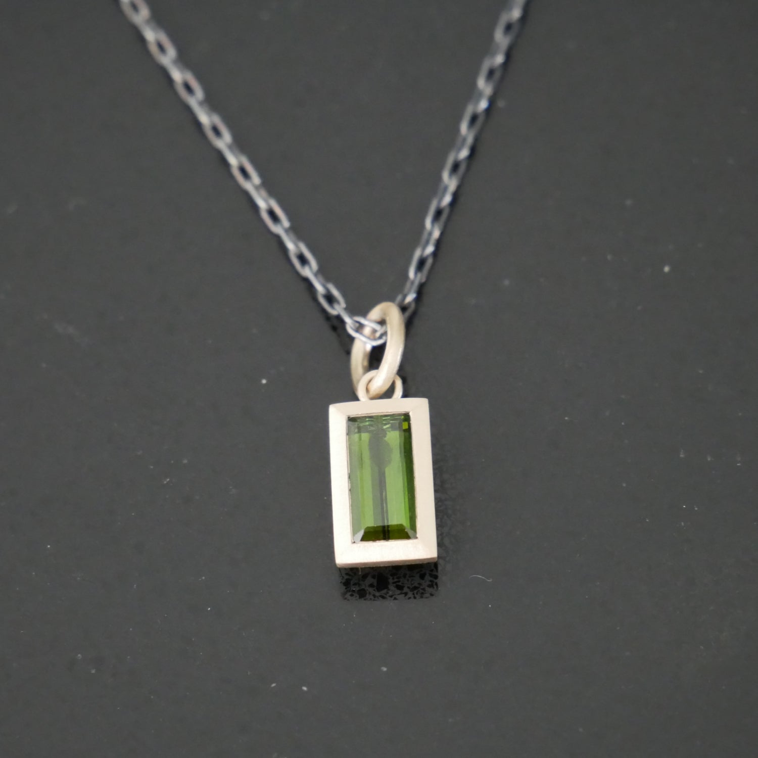 Baguette tourmaline pendant