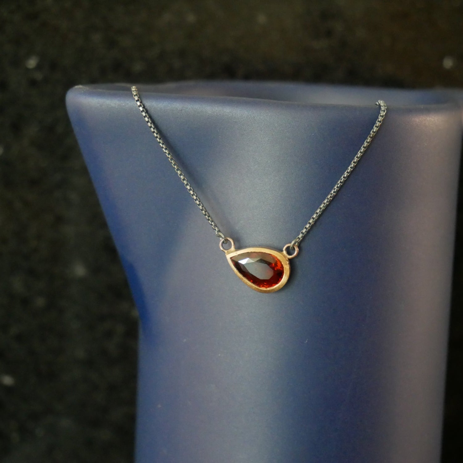 amber garnet necklace