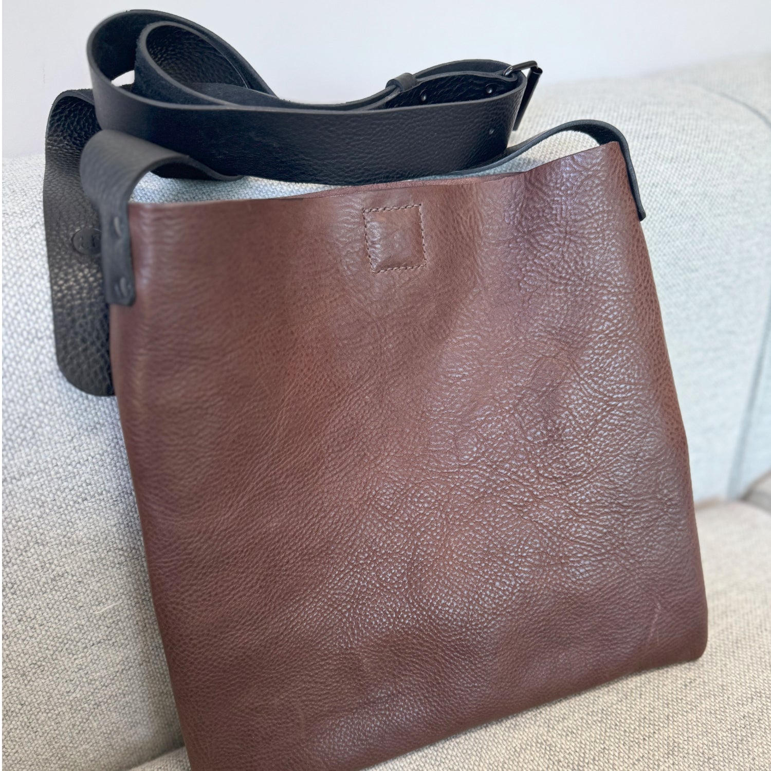 brown crossbody leather bag