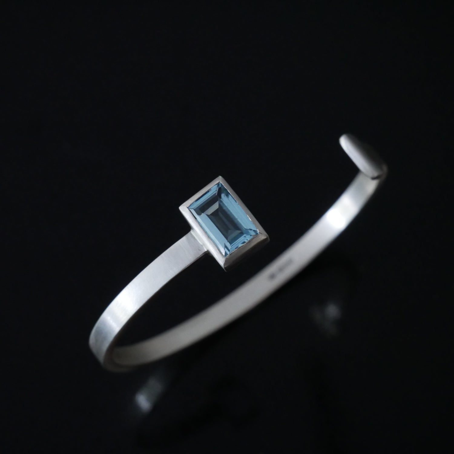 pale blue topaz cuff