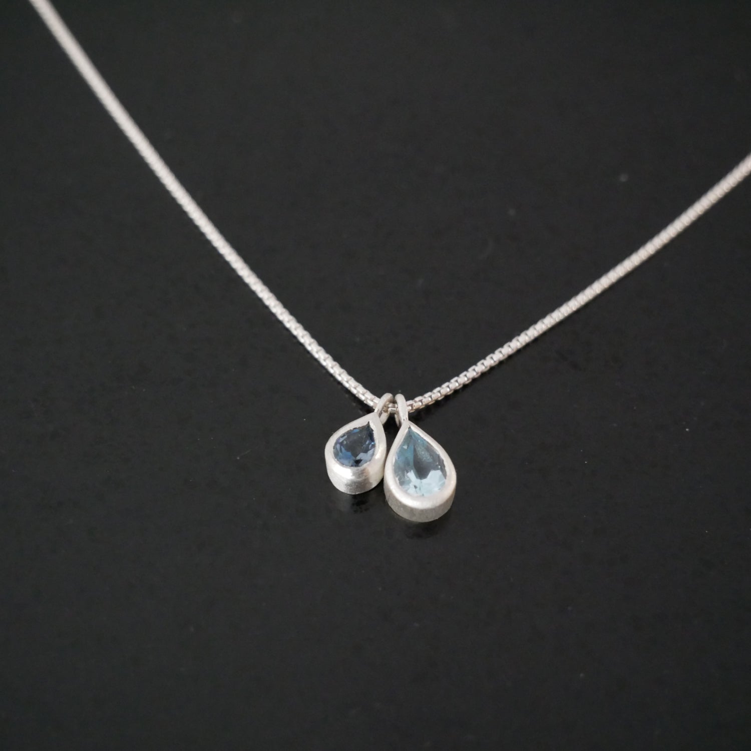 Topaz drop pendant