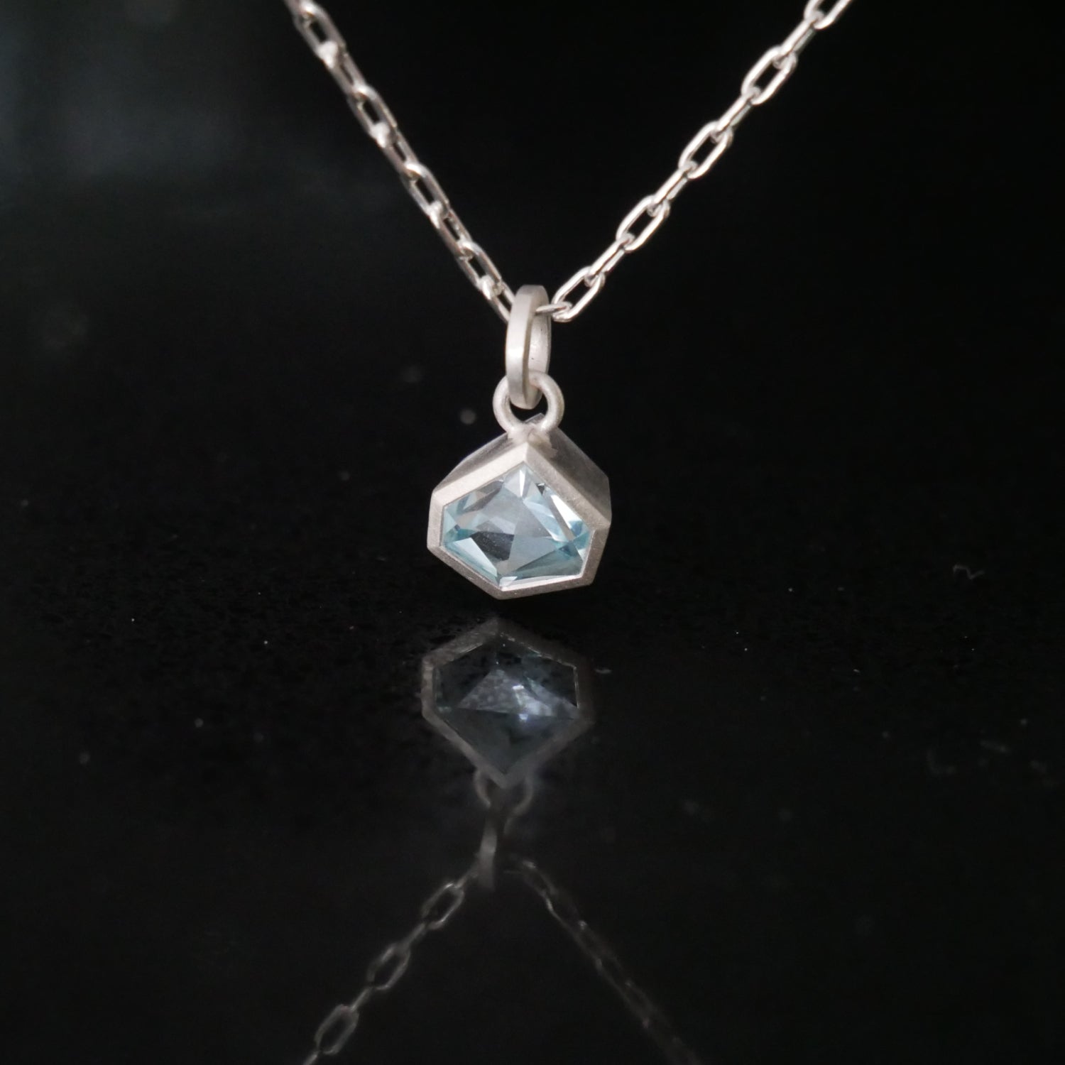 pale blue topaz pendant
