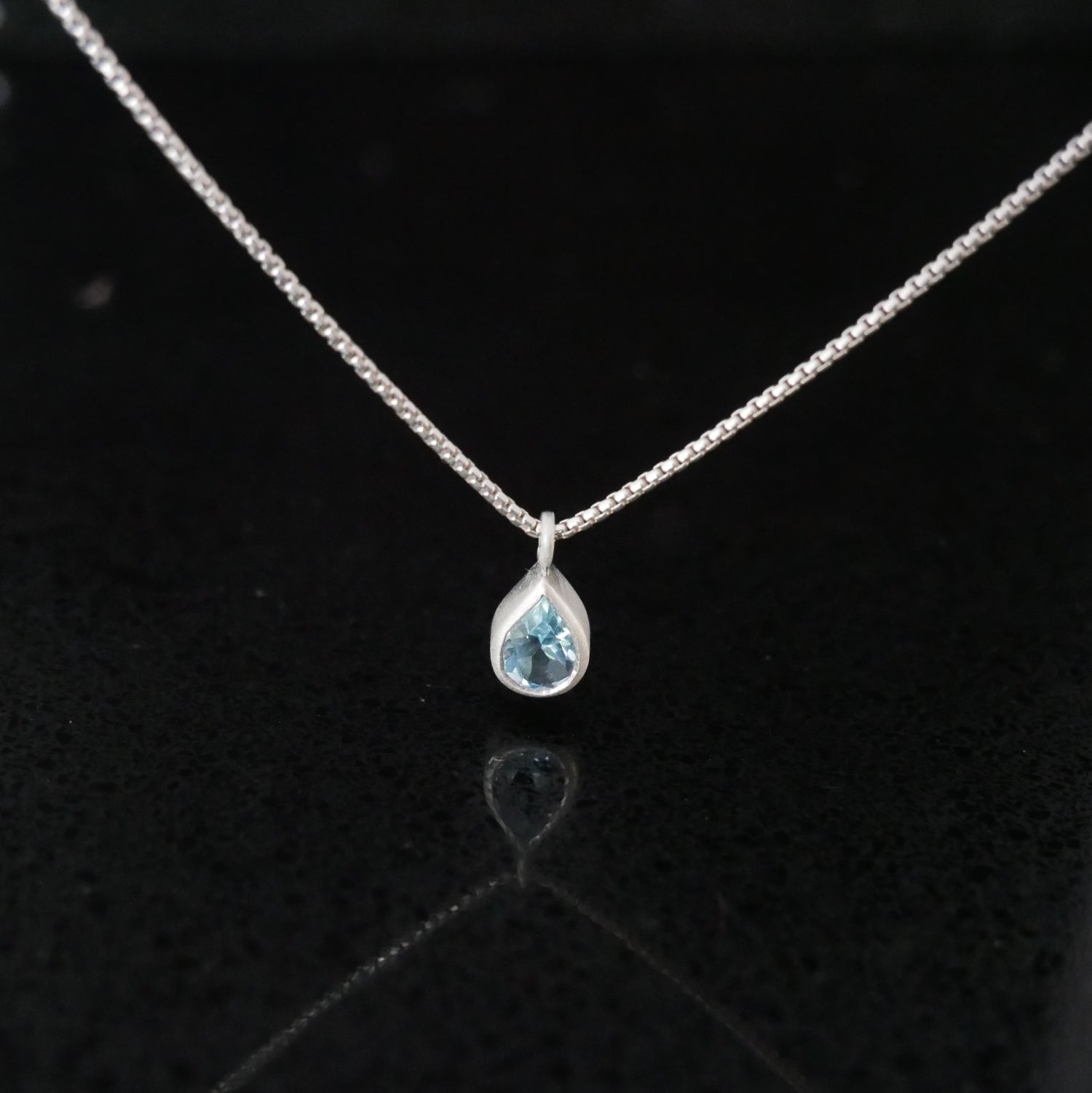 topaz drop pendant