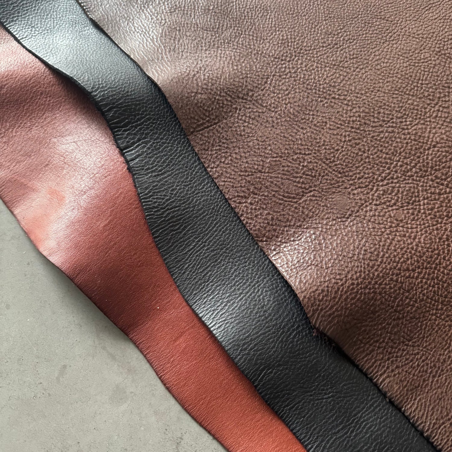 vegetable tanned leather colours