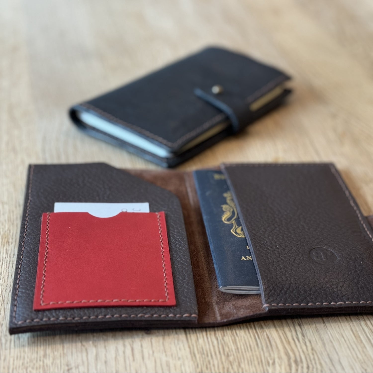 leather travel wallet