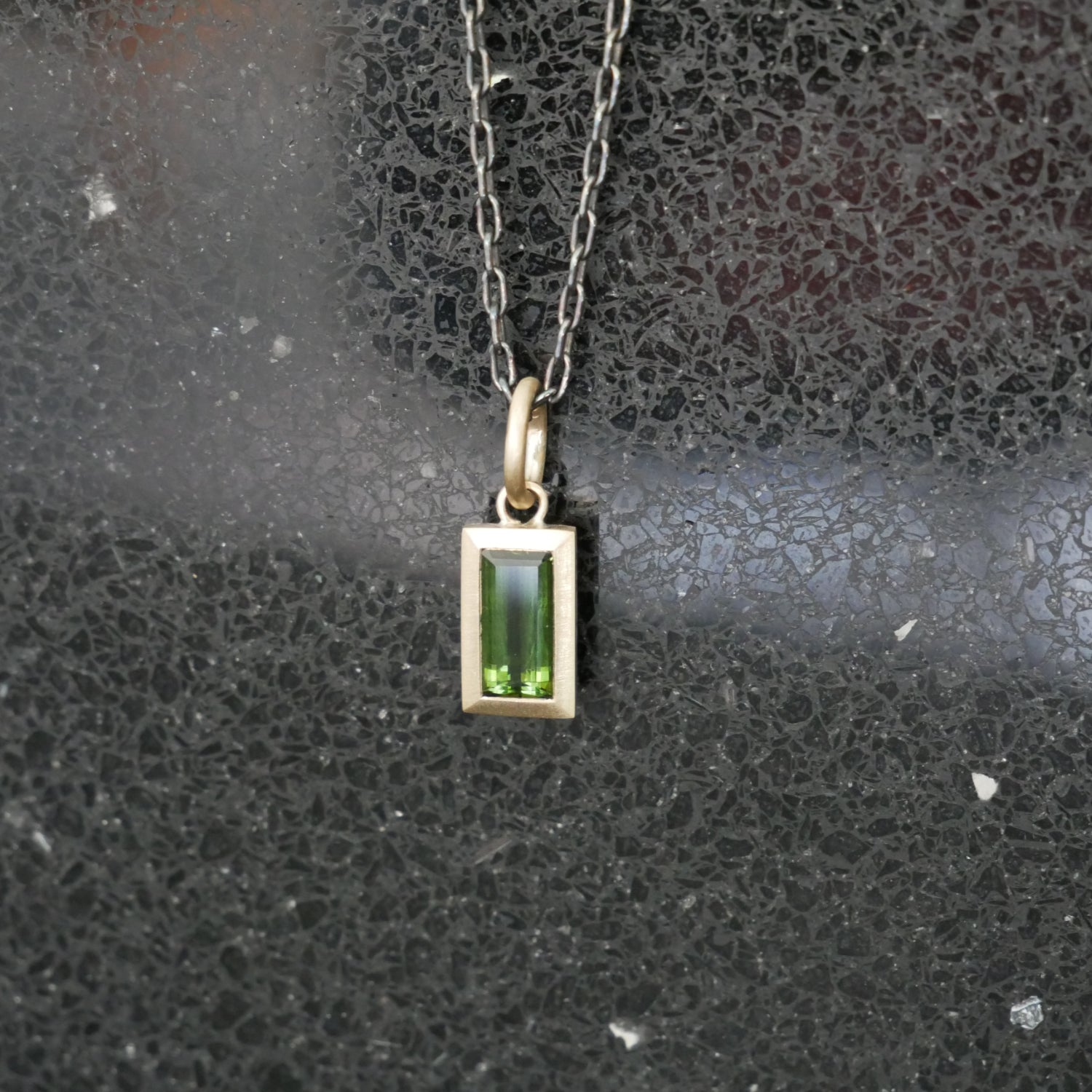 green tourmaline pendant