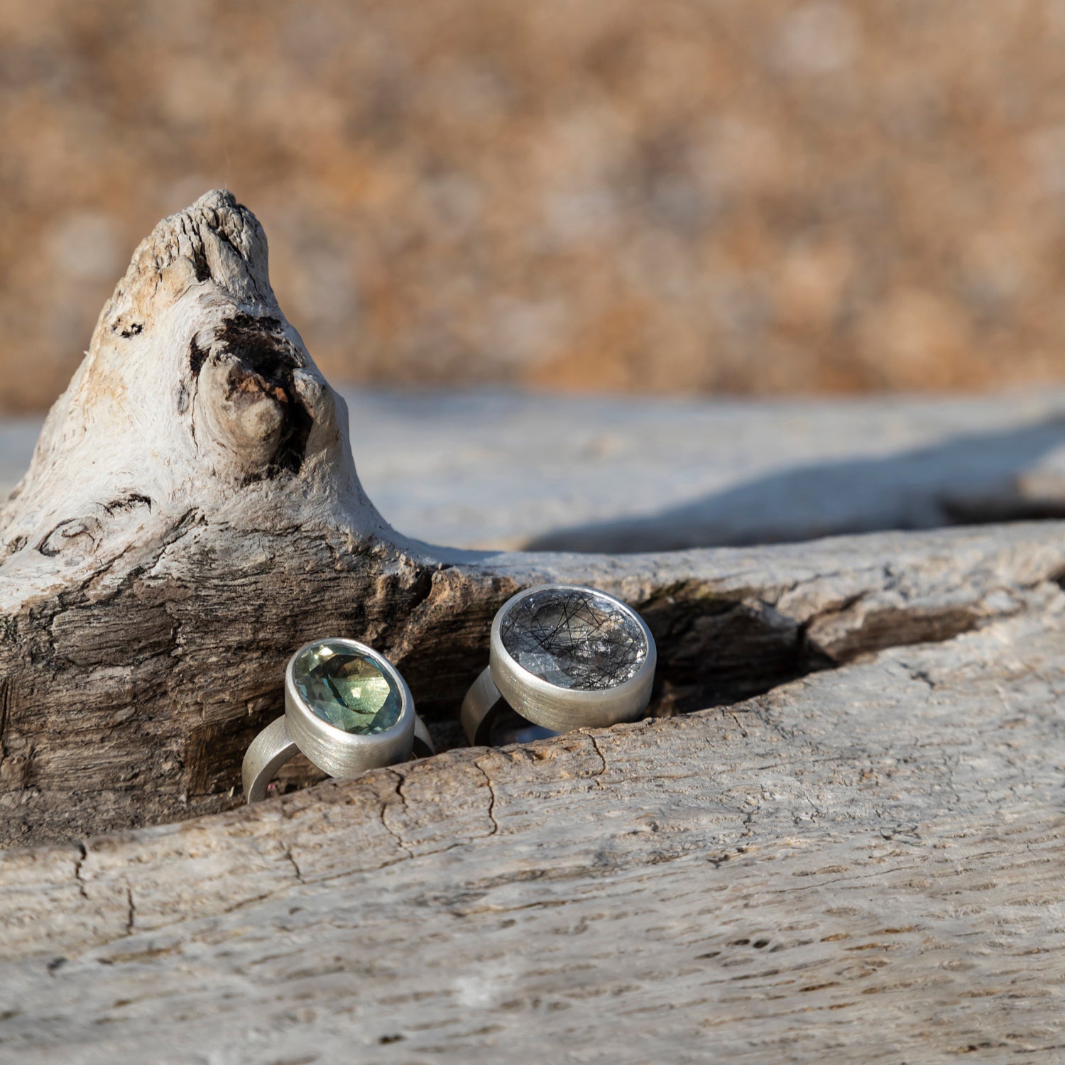 chunky quartz ring