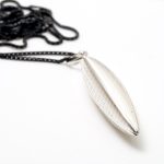 silver new Long pod pendant