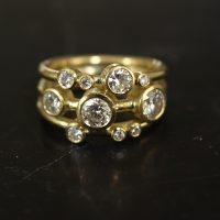 multi diamond ring