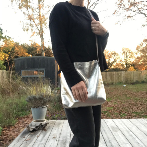 small leather tote